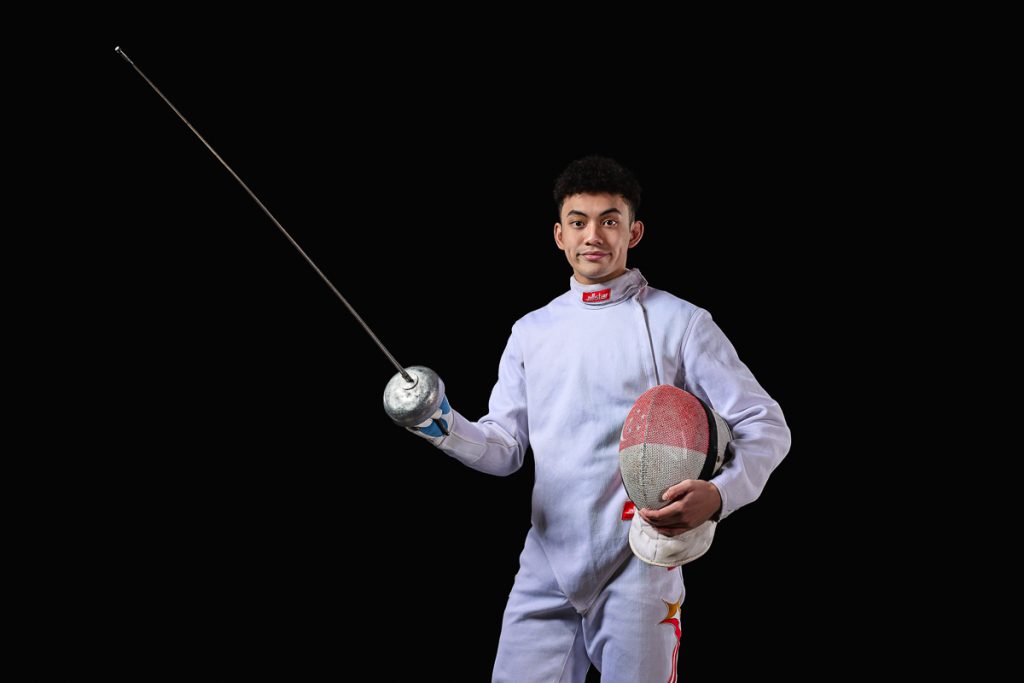 Fencing sport portrait singapore